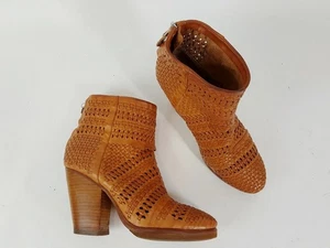 Rag & Bone Classic Newbury Tan Leather Ankle Boots Shoes Size 38.5 - Picture 1 of 6