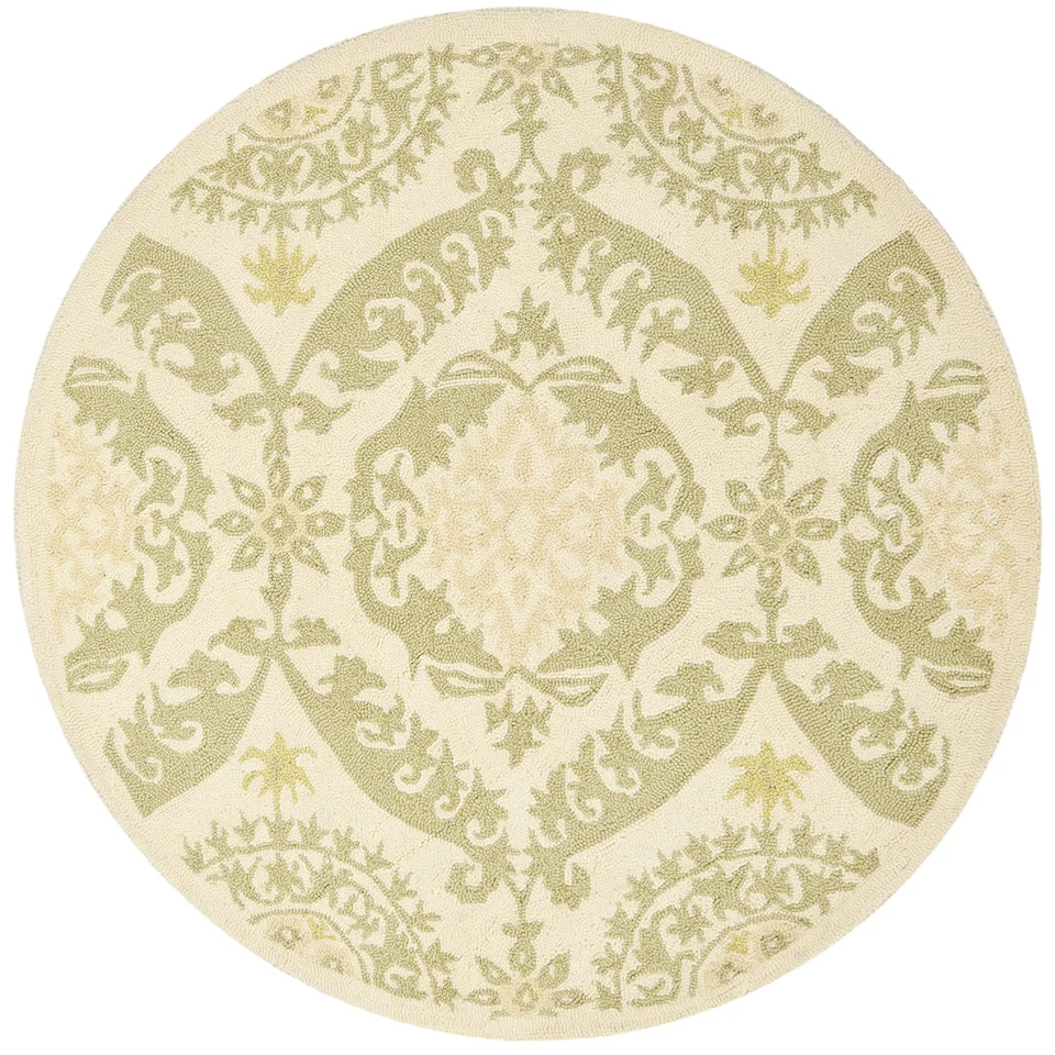 Safavieh Chelsea BEIGE / GREEN 4' ' Round Area Rug - HK356C-4R