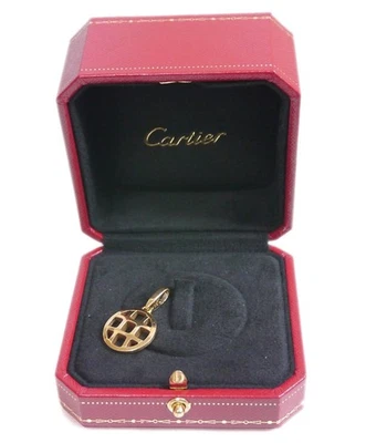 Auténtico Dije Collar Cartier Pasha Rejilla K18 Oro Amarillo 750 #5385 Foto 1 de 4