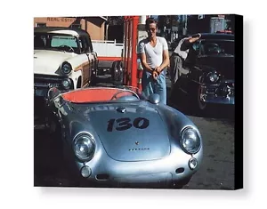 Rare Framed James Dean Porsche 550 Spyder Vintage LAST Photo. Jumbo Giclée Print - Picture 1 of 1