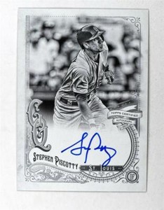 2017 Topps Gypsy Queen Autographs Black and White Stephen Piscotty Auto /99