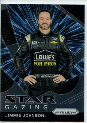 2018 Panini Prizm Racing NASCAR Base Set Star Gazing #65 Jimmie Johnson Quantity - Image 1 of 2