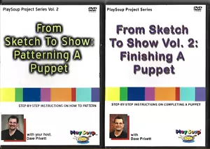 Sketch to Show: Patterning & Finishing a Puppet 2 dvds 2006 Dave & June Privett - Imagen 1 de 2
