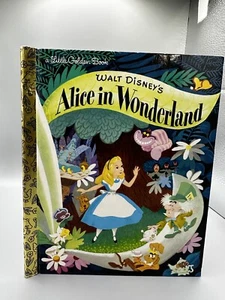 2010 Walt Disney’s Alice In Wonderland Little Golden Book Junk Journal READ - Picture 1 of 8