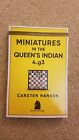 Chess book: Miniatures in the Queen's Indian: 4.g3 by FM Hansen (2017) (signed)