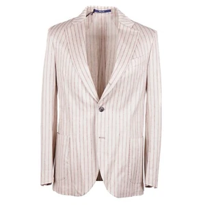 Drumohr Slim-Fit Striped Cotton-Linen Sport Coat 40R (Eu 50) NWT - Picture 1 of 10