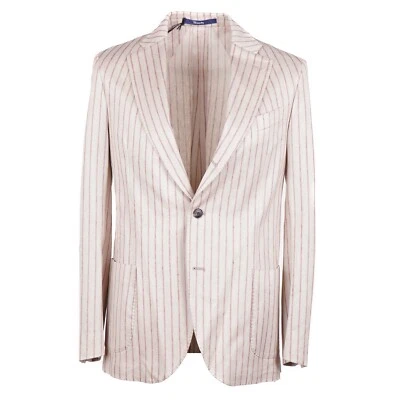 Drumohr Slim-Fit Striped Cotton-Linen Sport Coat 40R (Eu 50) NWT - Image 1 of 4