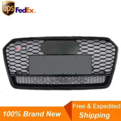 For Audi A7 S7 RS7 Style 2016-2018 Front Honeycomb Mesh Grill Grille W/ Quattro - Image 1 of 4