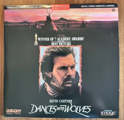 Dances With Wolves Laserdisc LD - Kevin Costner 2-disc set Gatefold - Image 1 of 4