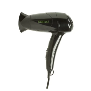 KORJO 1250W Dual Voltage Travel Foldaway Hair Dryer 2 Heat Settings HD80 - Picture 1 of 3