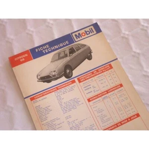 Mobil Fiche technique Citroën GS - Picture 1 of 1