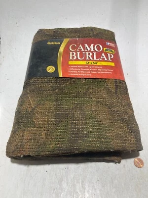 Allen 54in x 12ft Burlap Camo Blind - 2566 - Image 1 of 2