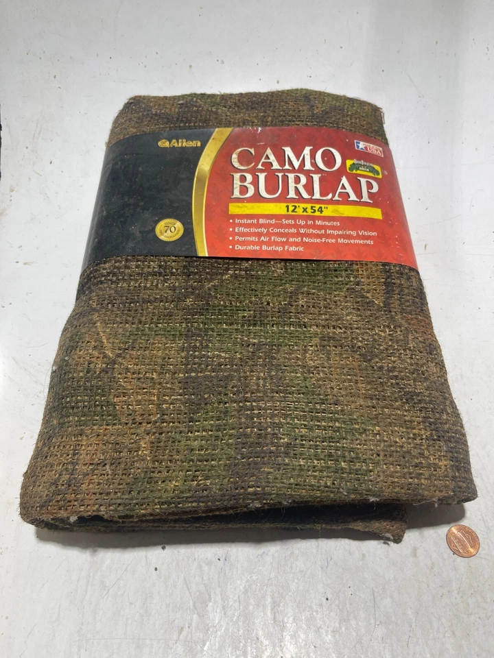 Allen 54in x 12ft Burlap Camo Blind - 2566 - Image 1 of 2