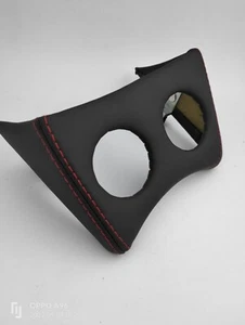 Portastrumenti Pelle Nero rifiniture rosse Grande Punto Abarth 52mm - Foto 1 di 2