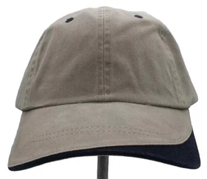 Nuevo Sombrero Tostado Y Azul Marino Sin Marca 100% Algodón Ajustable OSFA Gorra Adulto - Imagen 1 de 5