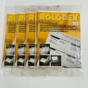 Rolodex Necessities 240 Laser Inkjet 2 1/4”X 4” Rolodex Printer Cards 67620 USA - Picture 1 of 7