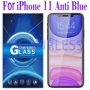 Für iPhone 11 Anti-Blaulicht Hartglas Displayschutzfolie, Case Friendly - Bild 1 von 9
