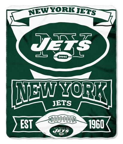 New York Jets Marque Officially Licensed NFL Fleece Blanket 50x60 Throw Gift Cover
