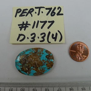 Persian Turquoise 100% Natural 1 Oval Cabochon 35 TCW - Picture 1 of 4