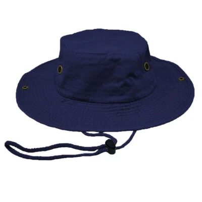 Unisex 100% Algodón Sombrero Cubo Pesca Camping Safari Boonie Ala de Sol Gorra de Verano Foto 1 de 4