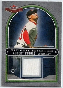 Camiseta usada Albert Pujols 2004 Fleer Patchworks Nat'l Patchtime #/350 - Imagen 1 de 1