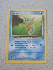 Pokémon Karte Horsea 49/62, Fossil, Englisch Near Mint NM Zustand - Bild 1 von 2