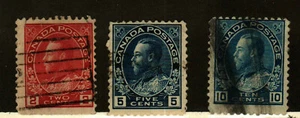 Canada #106, 111, 117 used - Picture 1 of 1