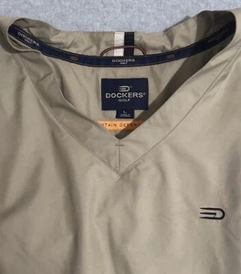 Dockers Golf Rain wind Jacket Men's L Stain Defender series Fleece Lined chest L - Picture 1 of 7