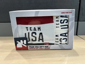 Team USA Geschenkset ohne Bündchen Set Schal und Fäustlinge neu im Karton - Erwachsene Einheitsgröße - Bild 1 von 2