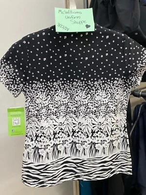 Blusa Médica Estampada Floral White Swan BIO XS Foto 1 de 4