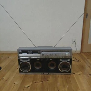 SHARP GF-909 THE SEARCHER-W Double Cassette Boombox Good - Picture 1 of 4