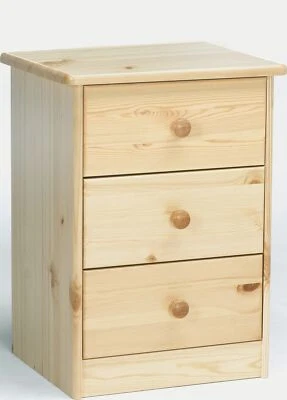 Nachttisch Nachtschränkchen Nachtkommode Kiefer massiv Schubläden Kommode - Bild 1 von 2