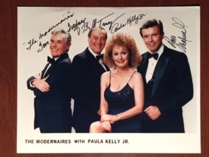 PAULA KELLY JR.& MODERNAIRES SIGNED PHOTO, CHATTANOOGA CHOO-CHOO, GLEN MILLER - Picture 1 of 1