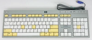 Vintage HP Keyboard Model 5137 English Standard QWERTY Gray PS/2 5V 50mA READ - Picture 1 of 10
