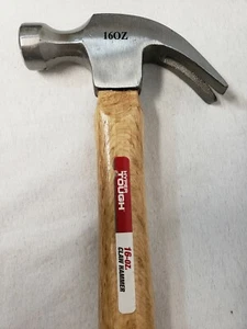 Hyper Tough Zimmermann Klauenhammer 16 Unze mit 12" Holzgriff - Bild 1 von 6