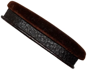 ❤️ Nadelkissen mit Leder überzogenem Sockel Nähzubehör Patchwork Antik - 10 cm - Bild 1 von 3