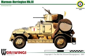 1/72 WW2 South African Marmon-Herrington Mk.3 . Painted Resin.3400 models on ofr - Picture 1 of 4