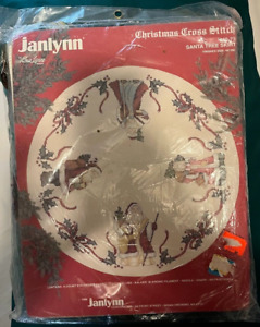 Janlynn Christmas Cross Stitch Santa Tree Skirt #40-73 - 44" Round