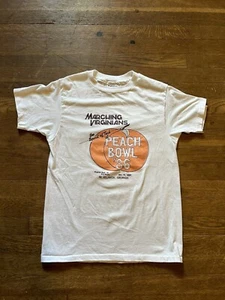 Vintage 80s 1986 Peach Bowl Virginia Tech Tee Collegiate Basketball Thin - Picture 1 of 4