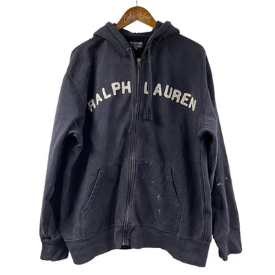 Polo Jeans Co. Ralph Lauren Full Zip Hoodie XL Vintage Americana Distressed - Image 1 of 4