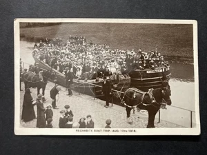 The Rechabite Boat Trip 1916 Littleborough Lancashire Real Photo Postcard P58 - Imagen 1 de 2