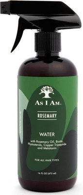 AS I AM Rosemary Water Hair Spray Rosemary Oil Biotin Hydrating Scalp Refreshing - Image 1 of 4