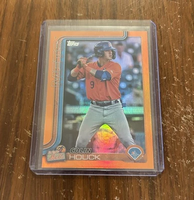Colin Houck 2025 Pro Debut Orange /25. Mets - Image 1 of 2
