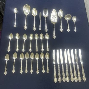 Vintage International Deep Silver Countess Silverplate 1969 Besteck 32 Teile - Bild 1 von 7