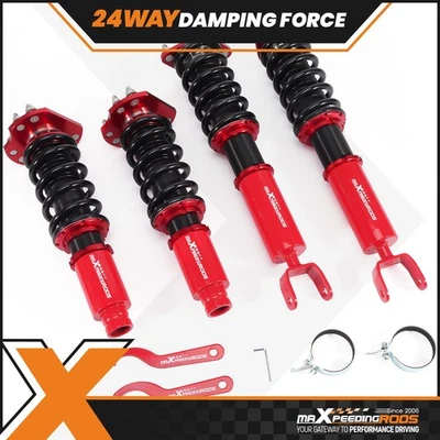 MaXpeedingrods Coilovers 24-Step Damper Shocks Kit for Honda Prelude 1992-2001 - Image 1 of 4