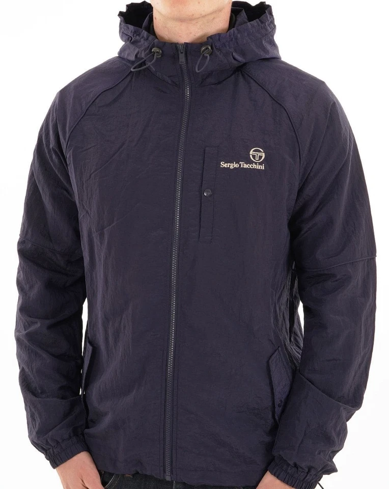 Sergio Tacchini Maldini Hooded Jacket Navy Blue - Image 1 of 4