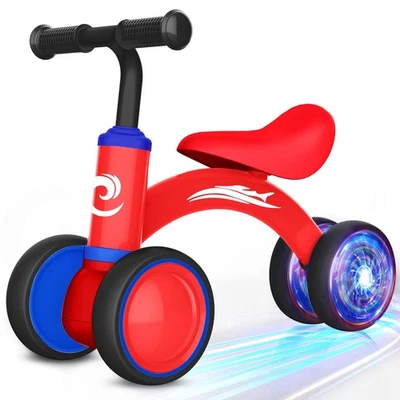 Colorful Lighting Baby Balance Bike Toys for 1 Year Old Boy Girl Gifts 10-36 ... - Image 1 of 4