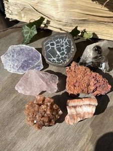 Large Raw Minerals Lot- Copper Ore, Lepidolite, Aragonite, Smoky Quartz & More - Picture 1 of 11