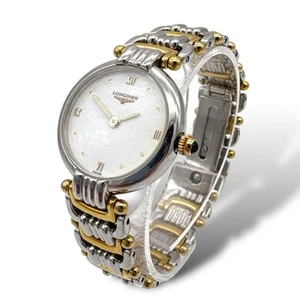 Longines L62003 Quartz Watch Roman Dial 18mm Silver Gold Ladies Rare Vintage - Picture 1 of 10