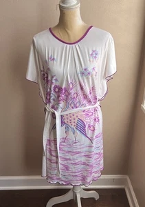 Neu Damen Schwimm Coverup Pfauenmuster Gr. S/M mit Gürtel Neu ST3125 - Bild 1 von 3